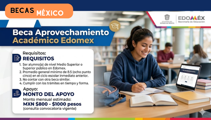 Beca Aprovechamiento Académico Edomex